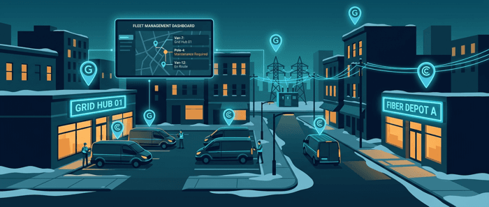 Electric Utility Fleet Management: Track Vehicles, Equipment & Service Centers