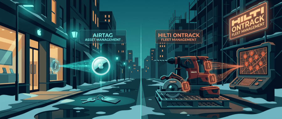 AirTags vs Hilti ON!Track: Tool Tracking Comparison 2025