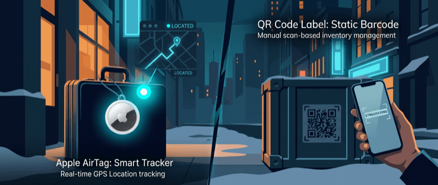 AirTags vs QR Code Asset Tracking: Complete Comparison 2025