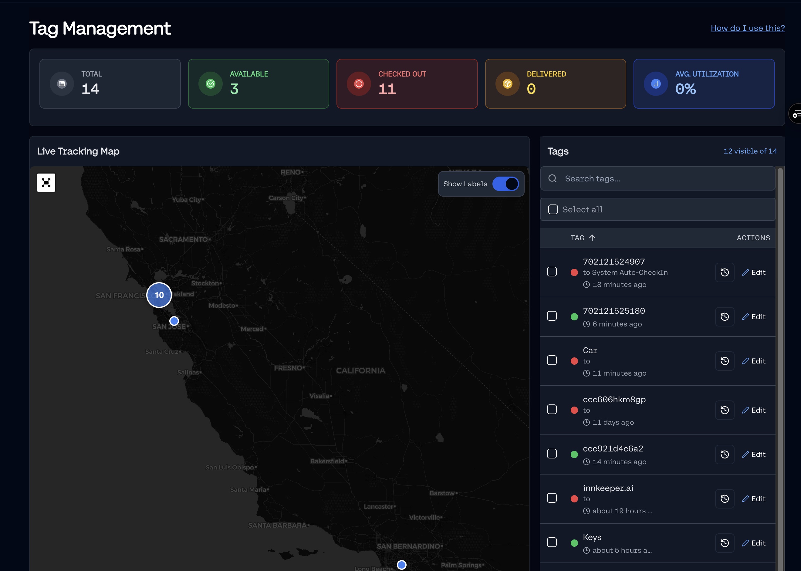 AirPinpoint Dashboard Map